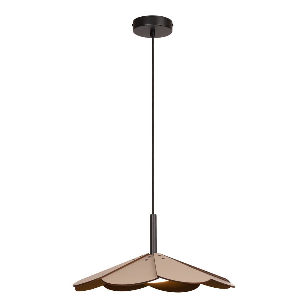 Lucide BLOMSTER - Hanglamp - Ø 47 cm - LED Dimb. - 1x9W 2700K - Taupe - Essential