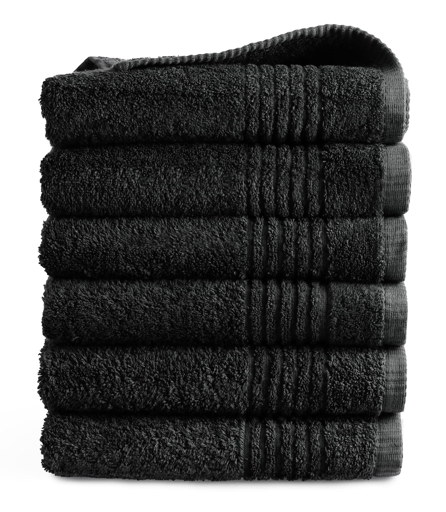 Handdoek Supreme Collectie - 6 stuks - 50x100 - zwart