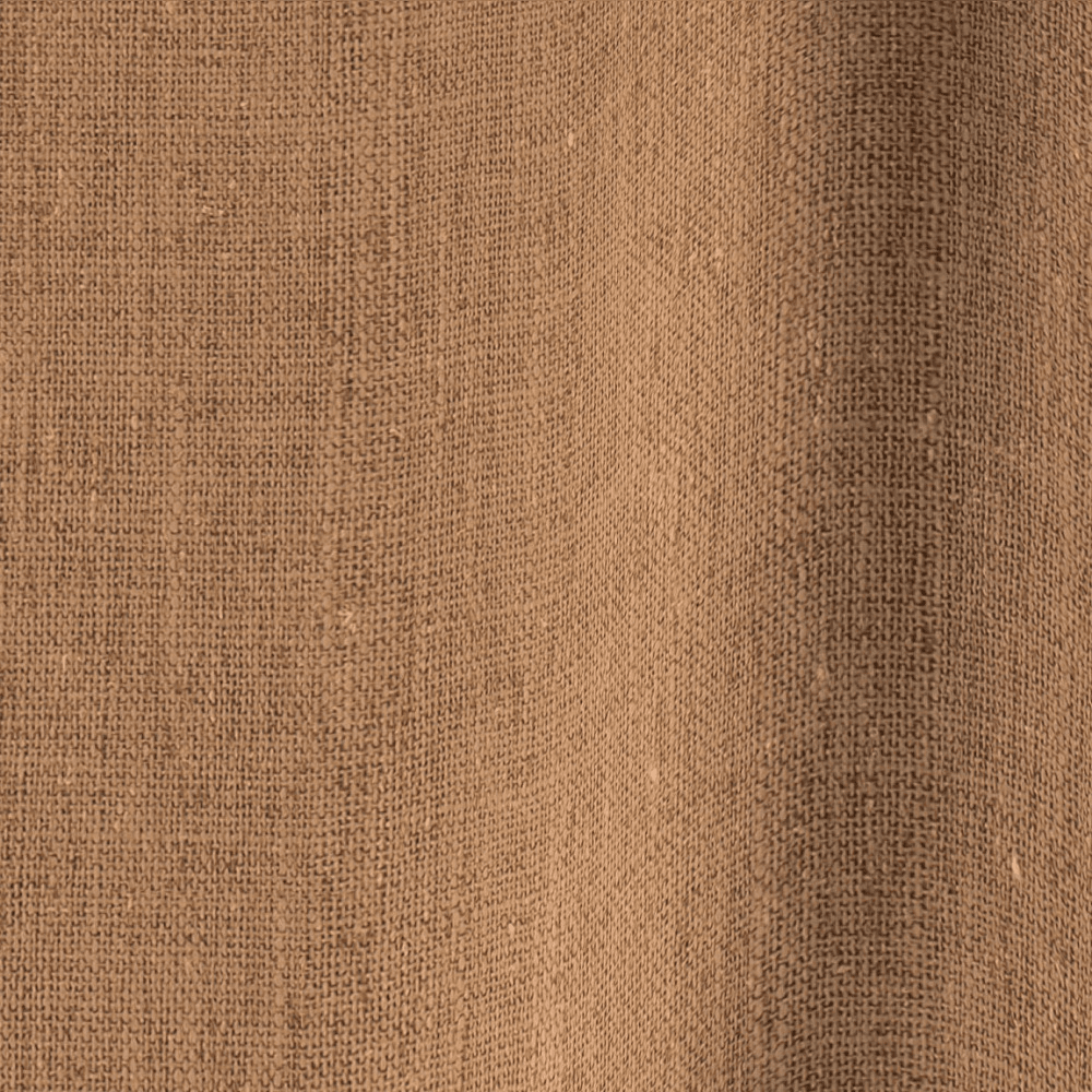 Droomtijd gordijn - terracotta met enkele plooi